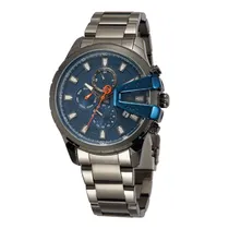 Relógio Analógico Masculino Sergio Tacchini ST.1.10030-3 com Pulseira Aço Inoxidável - Cinza e Azul