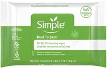 Toalhinhas Umedecidas de Limpeza Micelar Simple (25 Unidades)
