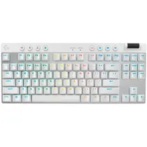 Teclado Tátil Logitech Pro X TKL 920-012143 USB - Branco com Estojo