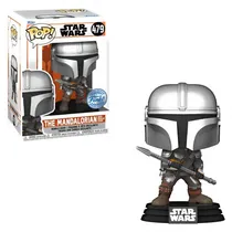 Funko Pop Star Wars Mandalorian The Mandalorian W/Beskar Staff.Ex.479