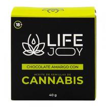 Chocolate Amargo 70% Cacao Creme de Avela com Cannabis (CBD) Efeito Energizante 40G Life Joy