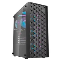 Gabinete Gamer Aigo Darkflash DK351 Mid Tower - Preto (Caixa Danificada e Detalhes) (3 Fans Argb)