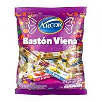 Bala Arcor Baston Viena Recheada Frutas Pacote 470G