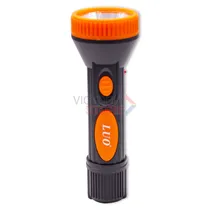 Lanterna LED Tatico Luo LU-321 Recarregável / 1W / 100M / 400MAH / 110-220V ~ 50/ 60HZ - Preto/ Laranja