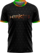 Camiseta Heroe's Exclusive Preto/Rainbow - Masculina