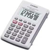 Calculadora Casio HL-820LV-We de 8 Dígitos - Branco/Cinza