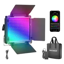 Neewer Luz LED RGB 660 Pro Con Control de Aplicación de 50W