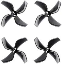 Hélice Betafpv Gemfan 2020 50.3MM 4-Blade Props Negro Transparente 1.5MM Shaft (4 Peças)