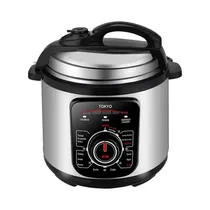Olla A PresióN Eléctrica Tokyo EDTOP6L 6L 1000W 220V Plata - Negro