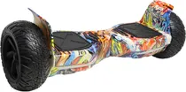 Scooter Elétrico SC175 Keen com Rodas de 8.5" - 24 Grafiti Azul/Rosa