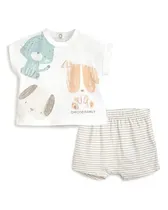 Chicco Fashion Set 2 PZ Camiseta c/ Pantalones Corto Tela s/C