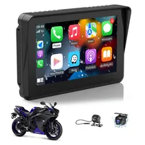 Multimidia Navegador para Moto Carplay + Android Auto com DVR Frontal e Traseiro