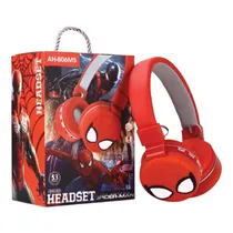 Fone de Ouvido Sem Fio Wireless Headset AH-806M5 com Bluetooth 5.3 - Spider Man