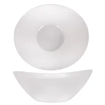 Taça de Vidro Branco 25X23 e 8CM de Profundidade