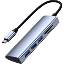 Hub Hye USB-C 5 Em 1 HYEHU52 3XUSB, 1XSD, 1XMSD