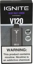 Vape Descartável Ignite V120 Blue Razz Lemon 12000 Puffs