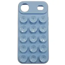 Capa de Silicone com Ventosa para iPhone 17 Air - Azul Claro
