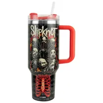 Copo Térmico Weedoo Slypknot - 1.2L - com Canudo - Preto  Copo Térmic...