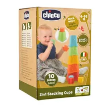 Chicco Juguetes Torre Apilable Vasitos Eco+ Detalles En El Producto 12 X 36 X 12 CM Multicolor