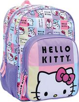Mochila com Rodas Hello Kitty Preto/Roxo - 88129