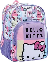 Mochila com Rodas Hello Kitty Preto/Roxo - 88129