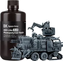 Resina 8K Photopolymer para Impressora 3D Elegoo Abs Like 3.0 1KG - Space Grey
