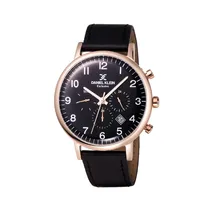 Relógio Analógico Masculino Daniel Klein Exclusive DK11998-4 - Preto/Rosa Ouro