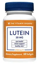 The Vitamin Shoppe Lutein 20MG (60 Cápsulas Em Gel)
