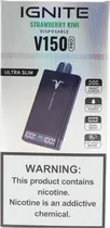 Vape Descartável Ignite V150 Pro Strawberry Kiwi 15000 Puffs