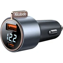 Mcdodo Cargador Vehicular CC-3690 75W USB-C/ USB-A Black