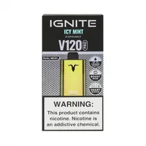 Dispositivo Descartavel Ignite V120 Pro 12000 Puffs Gold Icy Mint