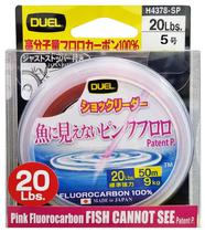 Linha Duel Fluorocarbon H4378-SP 50M 20LB 9KG - Pink