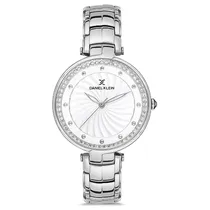 Relógio Analógico Feminino Daniel Klein DK.1.12692-1 Premium Ladies / Pulseira de Aço Inoxidável - Prata