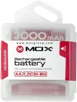Pilha Mox AA Recarregável 3000MAH MOB4AA30 (4 Unidades)