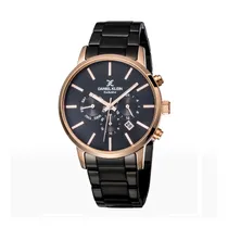 Relógio Analógico Masculino Daniel Klein Exclusive DK11999-2 - Preto/Dourado