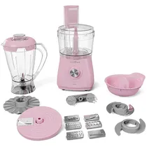 Multiprocessador Britânia Pink Lovers BMP1100 12 Em 1 + Liquidificador + Espremedor 220V ~ 50/60 HZ - Rosa