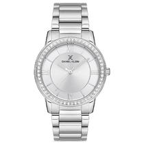 Relogio Analogico Feminino Daniel Klein DK.1.12698-1 Premium Ladies / Pulseira de Aco Inoxidavel - Prata