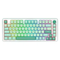Teclado Gamer Redragon Pro Cyrus K681CGC RGB Layout 75% Sem Fio - Verde