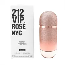 Tester Perfume Carolina Herrera 212 Rose NYC Elixir Edp Feminino 80ML