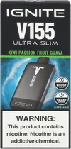Vape Descartável Ignite V155 Kiwi Passion Fruit Guava 15500 Puffs Ultra Slim