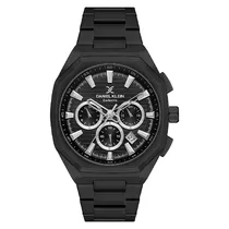 Relogio Analógico Masculino Daniel Klein DK.1.13906-5 Exclusive Gents / Pulseira de Aço Inoxidável - Preto
