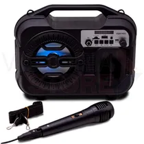 Speaker ZQS1425 12 Watts RMS com Bluetooth/USB e Rádio FM - Preto