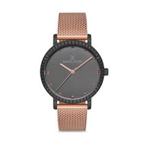 Relogio Analogico Feminino Daniel Klein Premium DK.1.12532-4 - Preto/Rosa Ouro