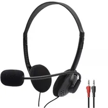 Auricular Headset Mtek HS516-PC com Microfone Retrátil - Preto