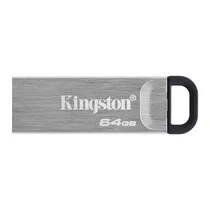 Pendrive Kingston Datatraveler Kyson 64GB USB 3.2 - Prata DTKN/64GB
