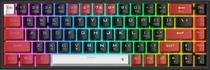 Teclado Redragon K631RGB-Pro-BRW Castor Pro Sem Fio - Preto/Vermelho (Ingles)