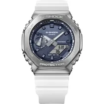 Relógio Casio G-Shock GM-2100WS-7ADR Masculino Analógico/Digital - Branco/Cinza