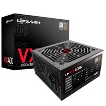 Fonte Up Gamer VX400, 400W, 80 Plus Bronze, PFC Ativo, C/Cabo, Preto