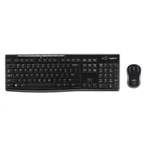 Kit Teclado e Mouse Logitech MK270 920-004432/4426 Sem Fio Espanhol - Preto