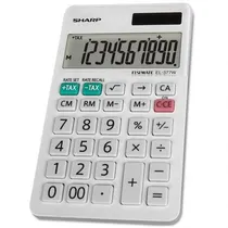Calculadora Sharp EL-377WB 10 Digitos - Whit
